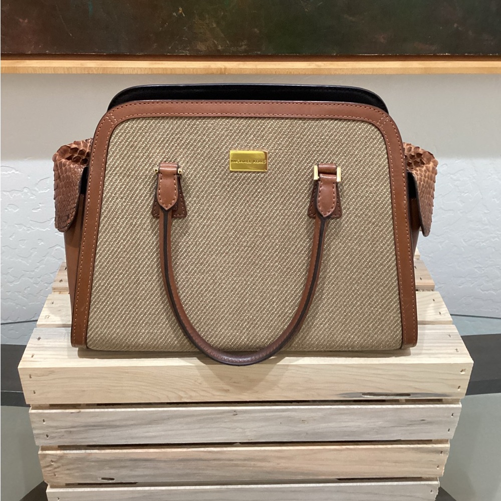 Michael Kors Collection With Python Details Purse - image 1